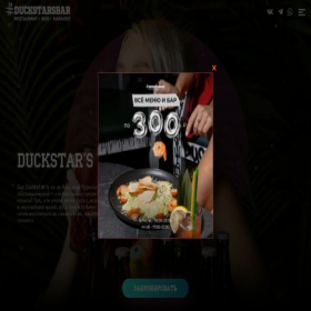 Скриншот главной страницы сайта duckstarsbar.ru