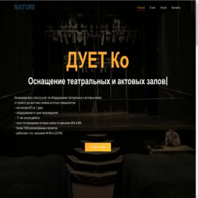 Скриншот главной страницы сайта duet-ko.ru