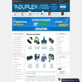 Скриншот главной страницы сайта duplex-spb.ru