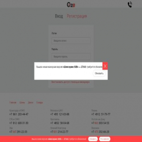 Скриншот главной страницы сайта duplo.shinservice.ru