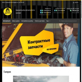 Скриншот главной страницы сайта dv-parts.ru