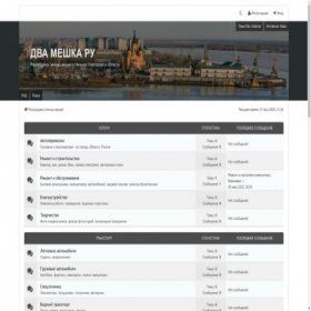 Скриншот главной страницы сайта dvameshka.ru