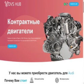 Скриншот главной страницы сайта dvs-hub.ru