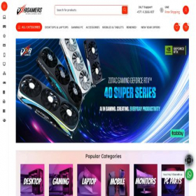 Скриншот главной страницы сайта dxbgamers.com