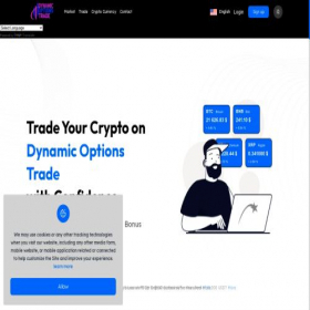 Скриншот главной страницы сайта dynamicoptionstrade.com