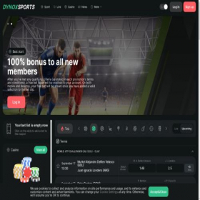 Скриншот главной страницы сайта dynoxsports.com