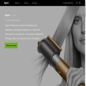 Скриншот главной страницы сайта dyson.market