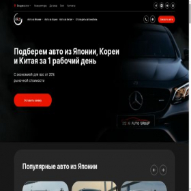 Скриншот главной страницы сайта dzenautogroup.ru