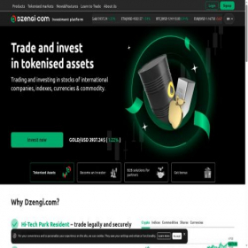 Скриншот главной страницы сайта dzengi.com