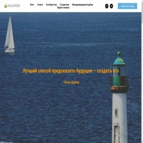 Скриншот главной страницы сайта e-escalate.ru