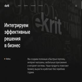 Скриншот главной страницы сайта e-krit.ru