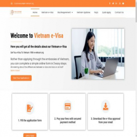 Скриншот главной страницы сайта e-vietnam.org
