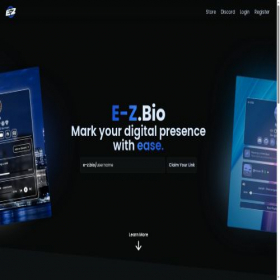 Скриншот главной страницы сайта e-z.bio