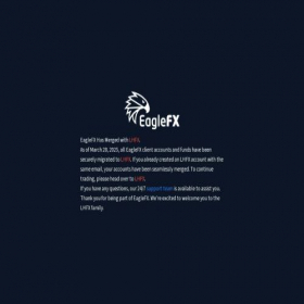 Скриншот главной страницы сайта eaglefx.com