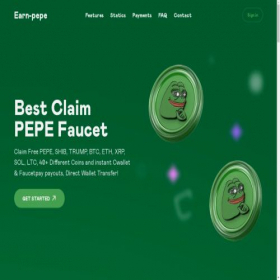 Скриншот главной страницы сайта earn-pepe.com