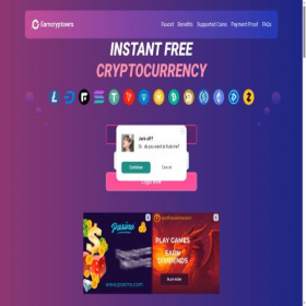 Скриншот главной страницы сайта earncryptowrs.in