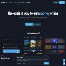 Скриншот главной страницы сайта earnlab.com