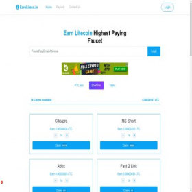Скриншот главной страницы сайта earnliteco.in