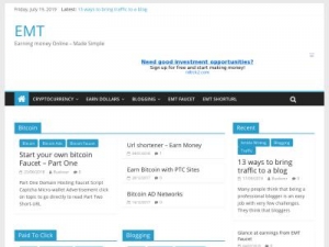 Скриншот главной страницы сайта earnmoneytalk.com