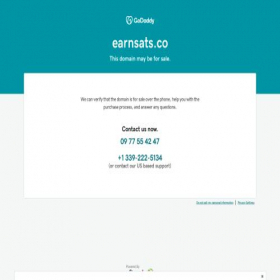 Скриншот главной страницы сайта earnsats.co