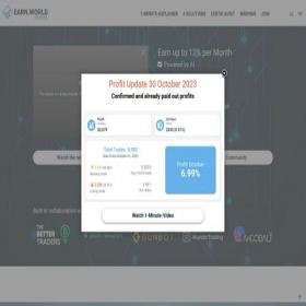 Скриншот главной страницы сайта earnworld.ninja