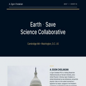 Скриншот главной страницы сайта earthsavesciencecollaborative.com