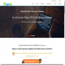 Скриншот главной страницы сайта easefab.com