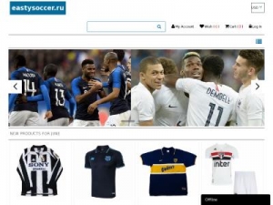 Скриншот главной страницы сайта eastysoccer.ru