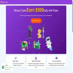 Скриншот главной страницы сайта easy-cash.top