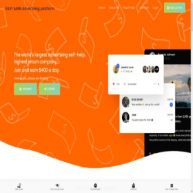 Скриншот главной страницы сайта easy-earns.top