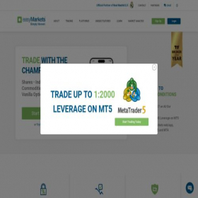 Скриншот главной страницы сайта easy-forex.com