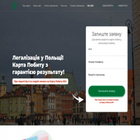 Скриншот главной страницы сайта easy-visa.space