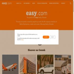 Скриншот главной страницы сайта easy.com