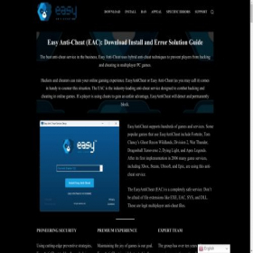 Скриншот главной страницы сайта easyanticheat.site