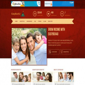 Скриншот главной страницы сайта easybux4u.site