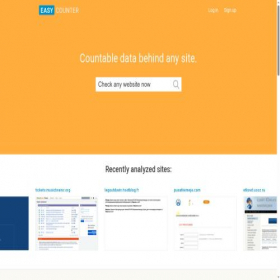 Скриншот главной страницы сайта easycounter.com