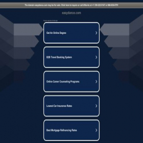 Скриншот главной страницы сайта easydance.com