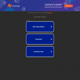 Скриншот главной страницы сайта easyinv.trade