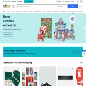 Скриншот главной страницы сайта ebay.ca