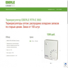 Скриншот главной страницы сайта eberlerus.ru