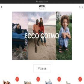 Скриншот главной страницы сайта eccoshop.us