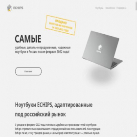 Скриншот главной страницы сайта echips.ru