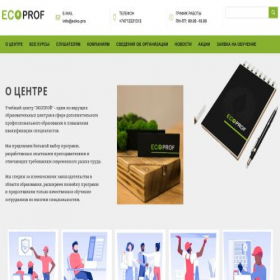 Скриншот главной страницы сайта ecko.pro