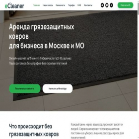 Скриншот главной страницы сайта ecleaner.ru