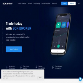 Скриншот главной страницы сайта ecn.markets