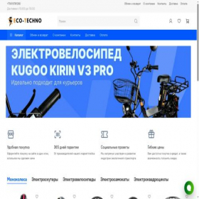 Скриншот главной страницы сайта eco-techno.ru