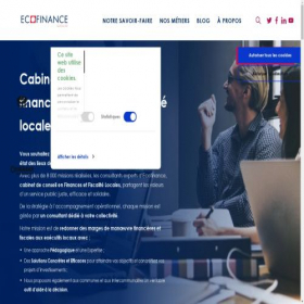 Скриншот главной страницы сайта ecofinance.fr