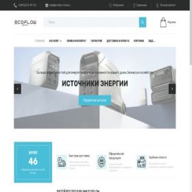 Скриншот главной страницы сайта ecoflow-retail.ru