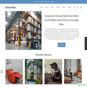 Скриншот главной страницы сайта economizes.shop