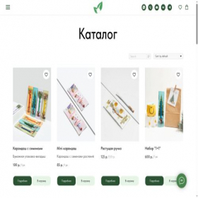 Скриншот главной страницы сайта ecopodarki.com